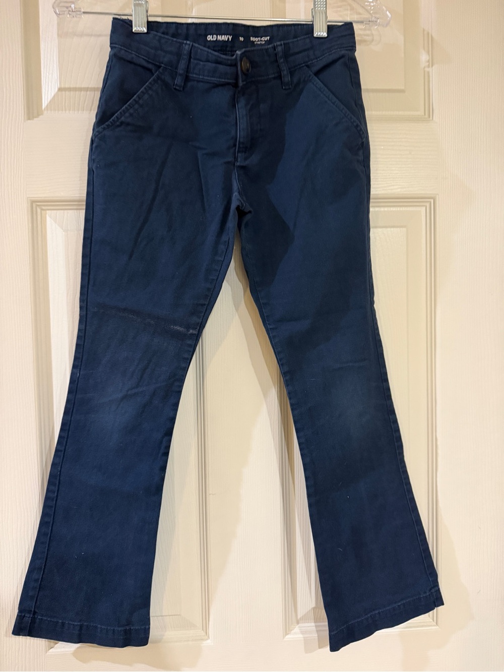 Set of 2 Old Navy Boys School Uniform Pants Beige and Navy Size 10